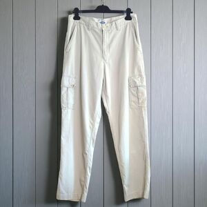 Old Navy Men's 34L Khaki Utility  Pants 100% Cotton